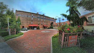 Lancaster Arts Hotel, located in downtown Lancaster near Amish country