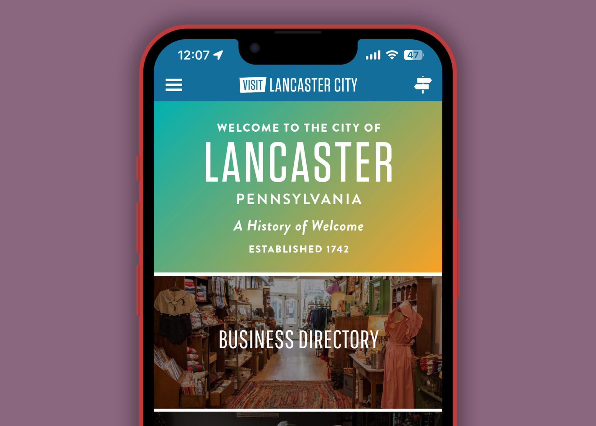 Visit Lancaster City Mobile App Visit Lancaster City