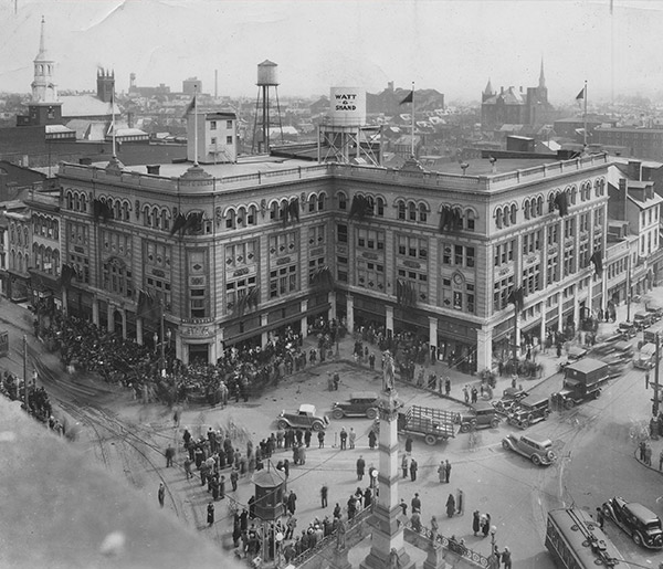 Historical photo of Penn Square, Lancaster City, PA